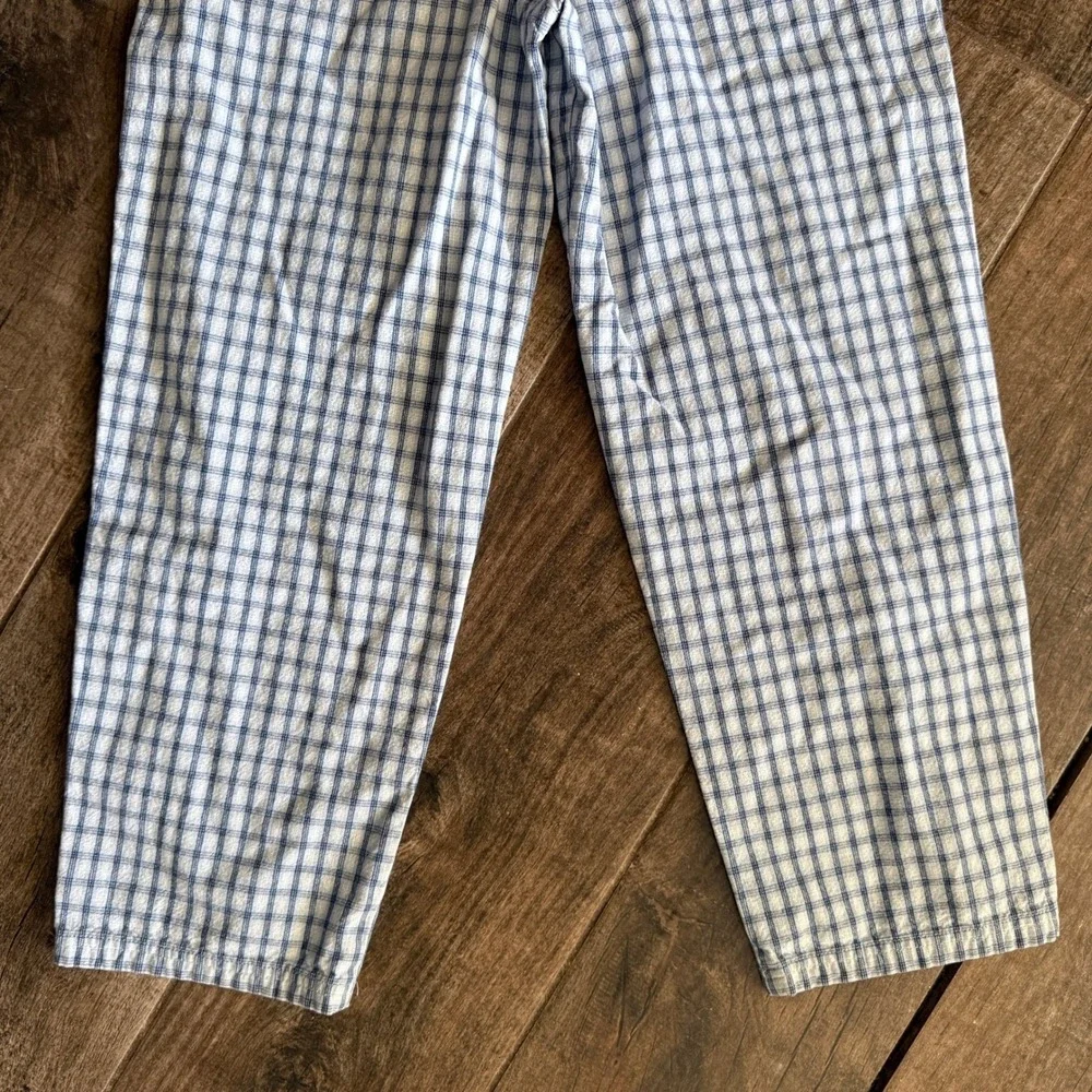 Old Navy Vintage Kids Cottagecore Plaid Bib Overalls,Blue White, 12